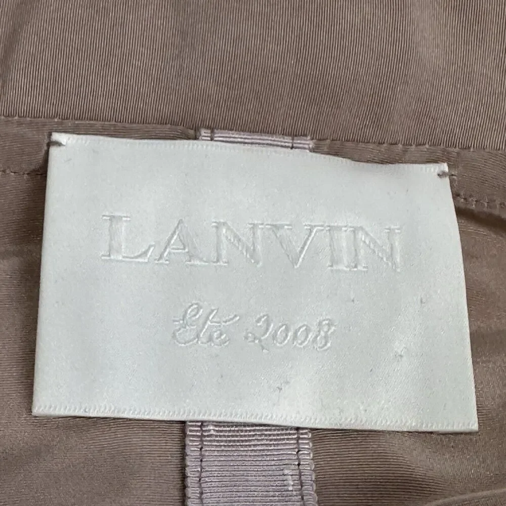 lanvin paris raw hem light pink 100% silk blazer coat size 36 - Picture 8 of 16